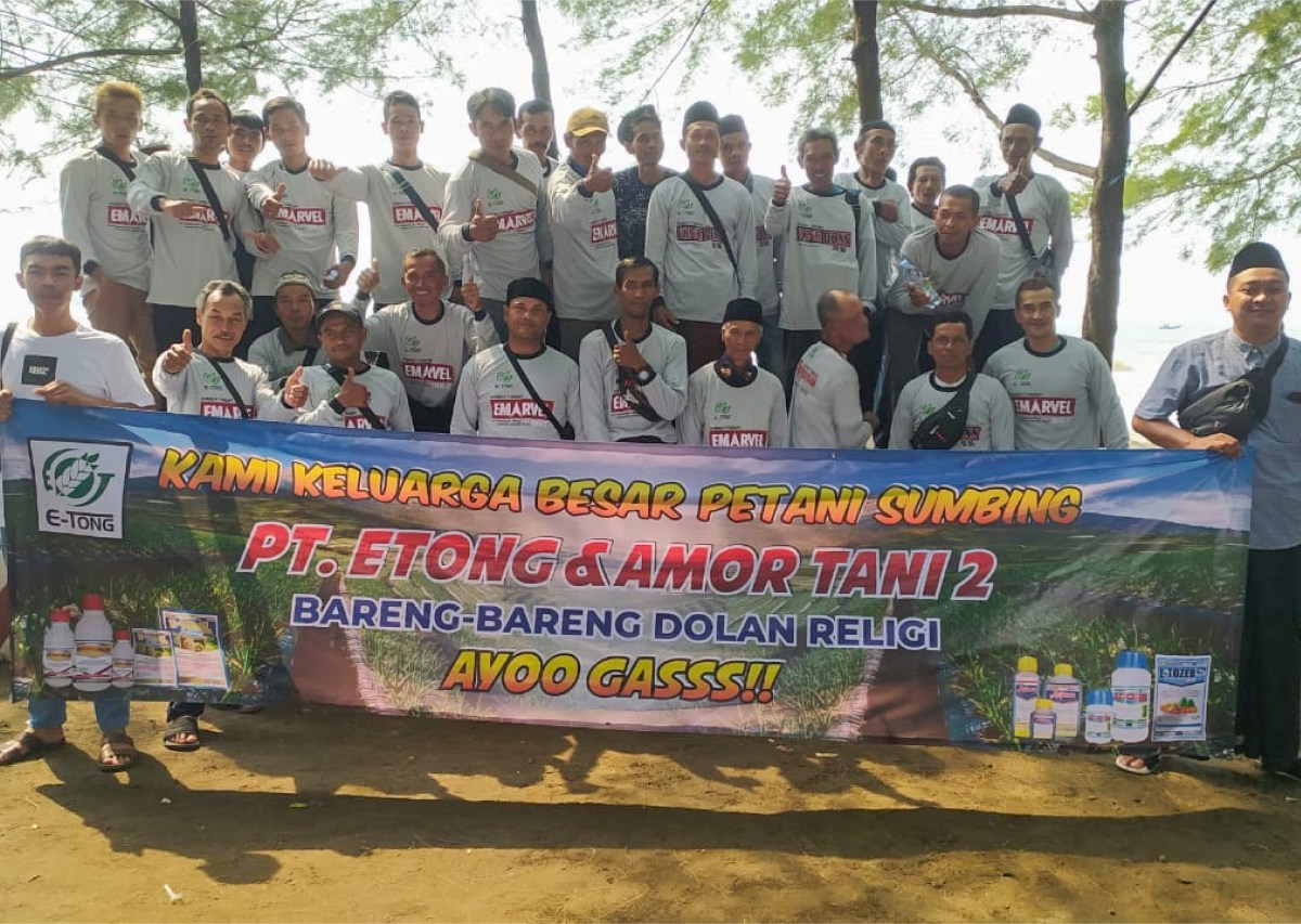 Wisata Religi bersama Sahabat Petani E-TONG Sumbing Kec. Bulu, Kab. Temanggung, Jawa Tengah